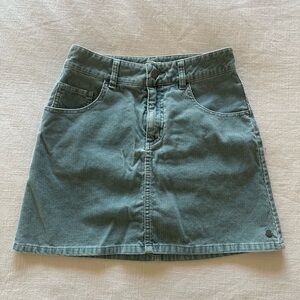 roxy teal Corduroy Skirt